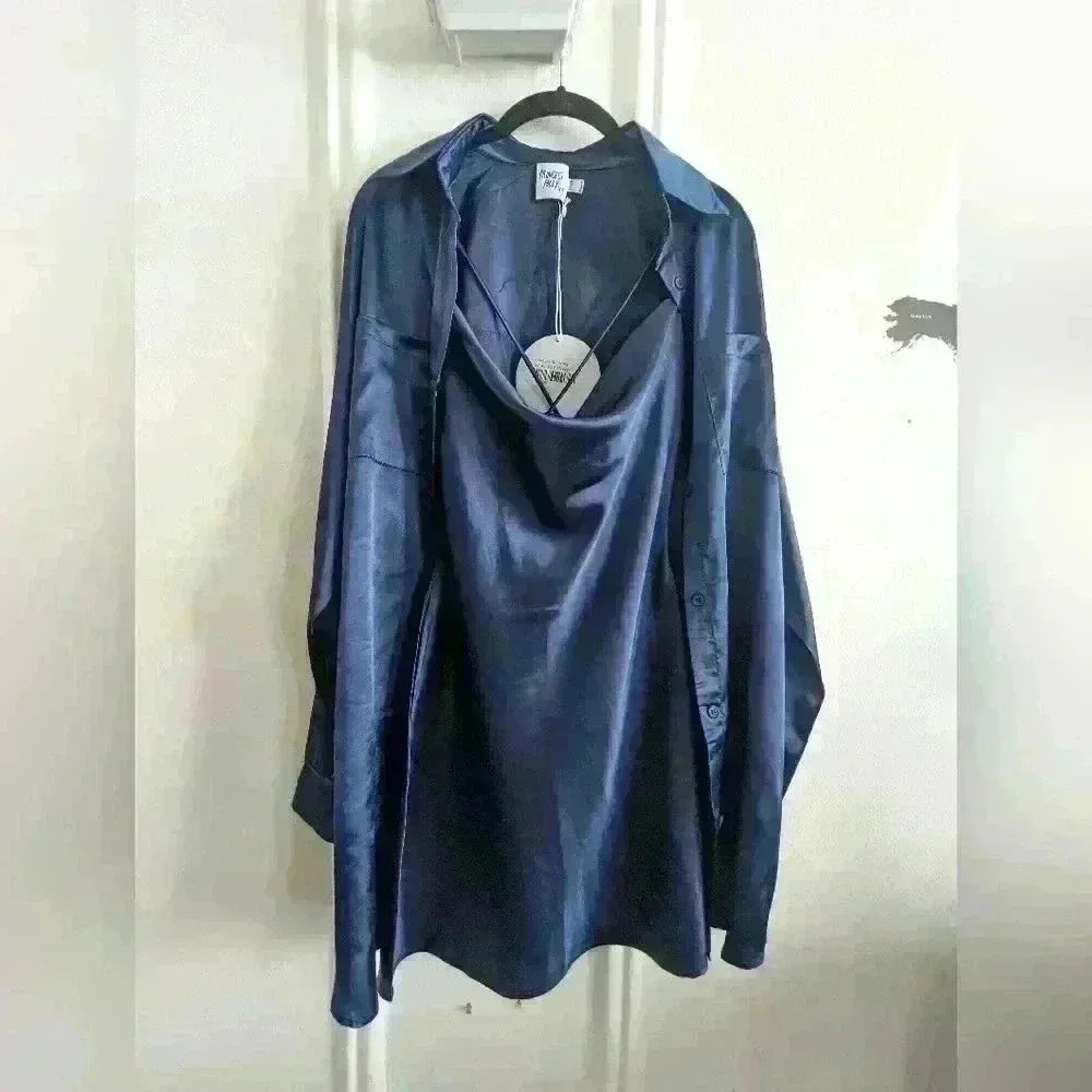 Princess Polly ANNALISE (only the dress) in Navy Size 4 New with Tags - Picture 12 of 13